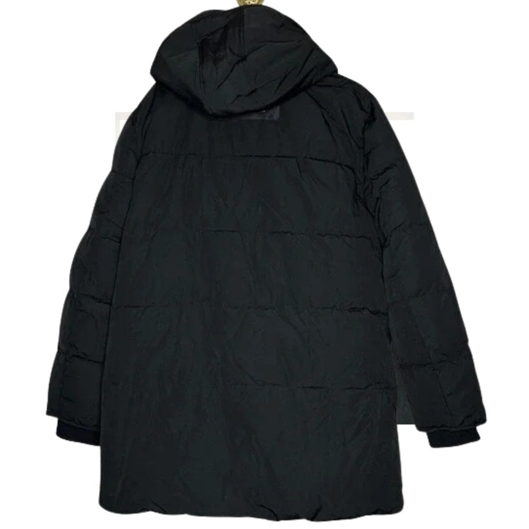 Arctic Expedition Men's Down Parka with Fixed Hood Black NEW Medium