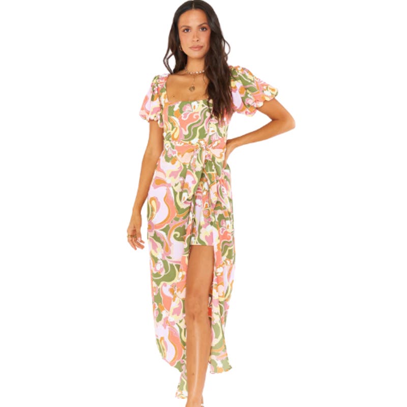 Show Me Your MuMu Danielle Dress in Retro Blooms Size Large