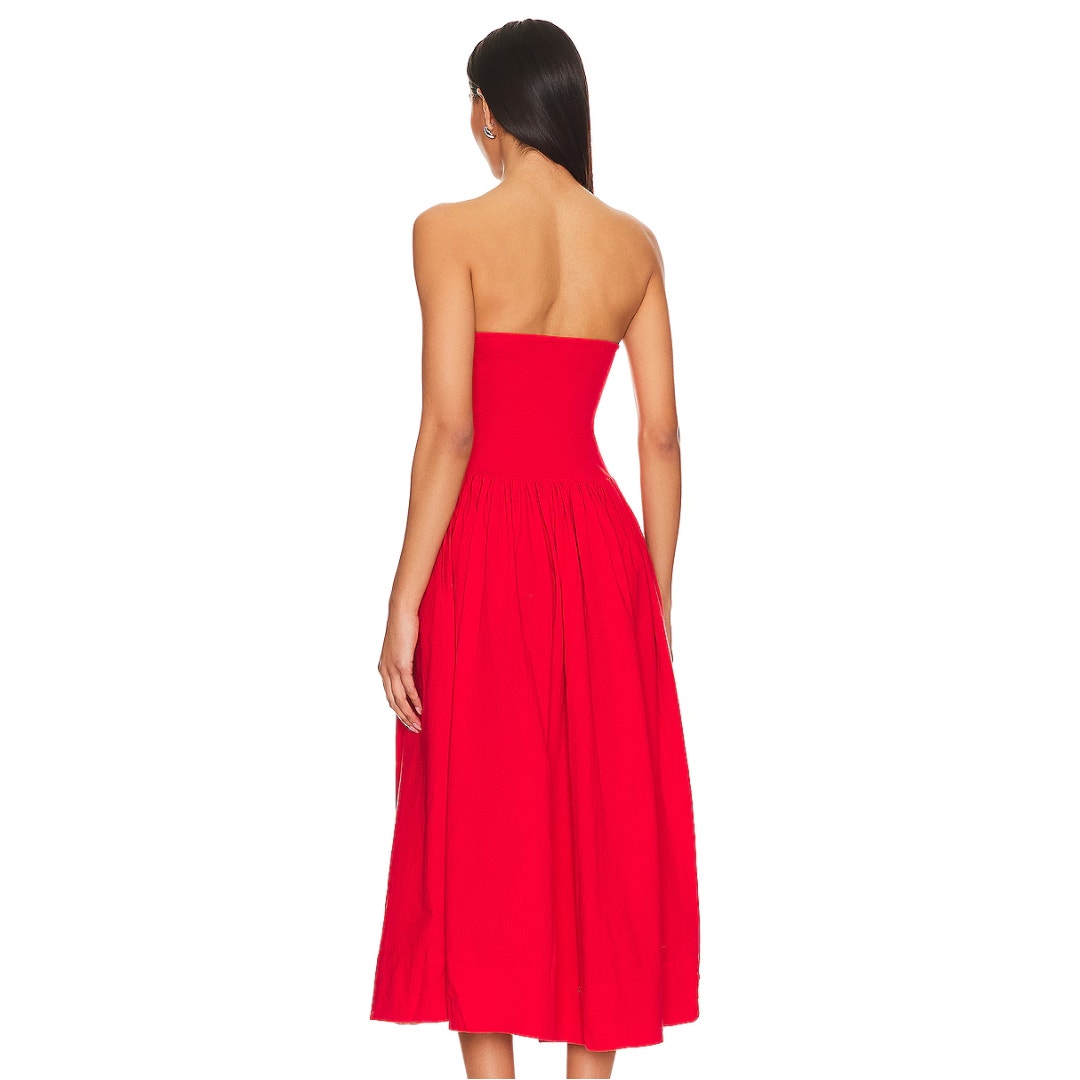 Free People Onda Tube Dress in Red NWT Size Small