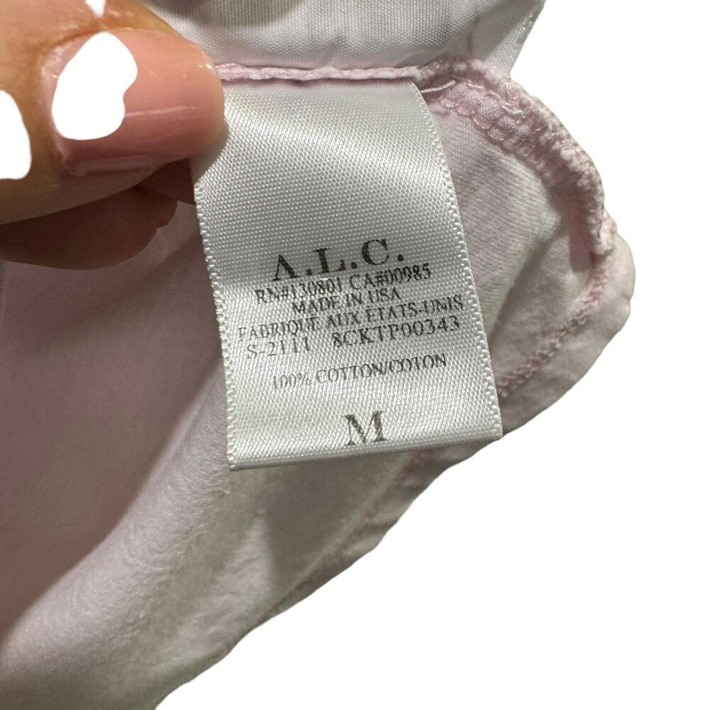 A.L.C. Kati Cotton Tee - /Pink - M