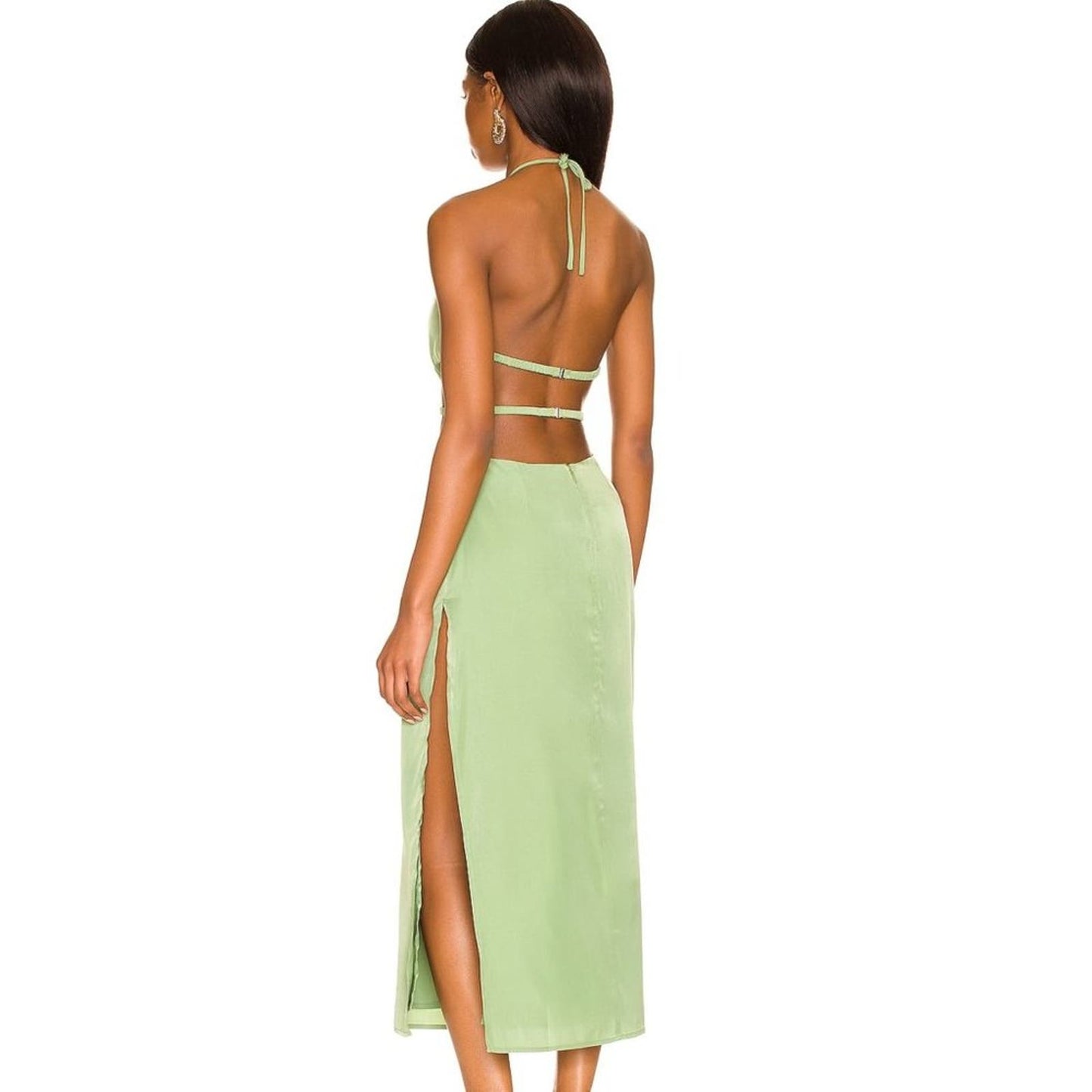 Camila Coelho Remi Midi Dress in Jade Green NWT Size Small