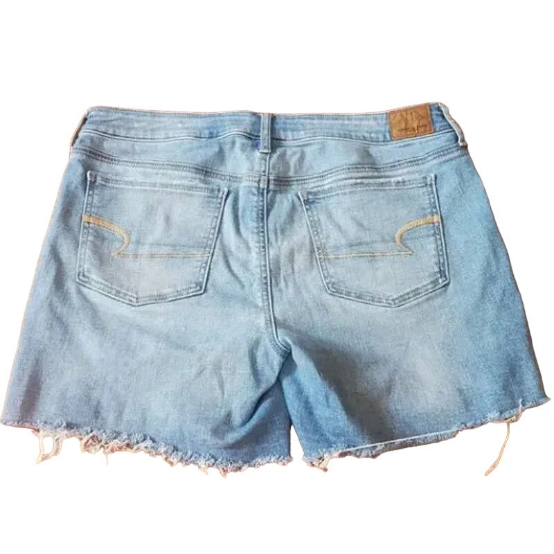 American Eagle Midi Shorts Light Super Stretch X Mom Short Size 10