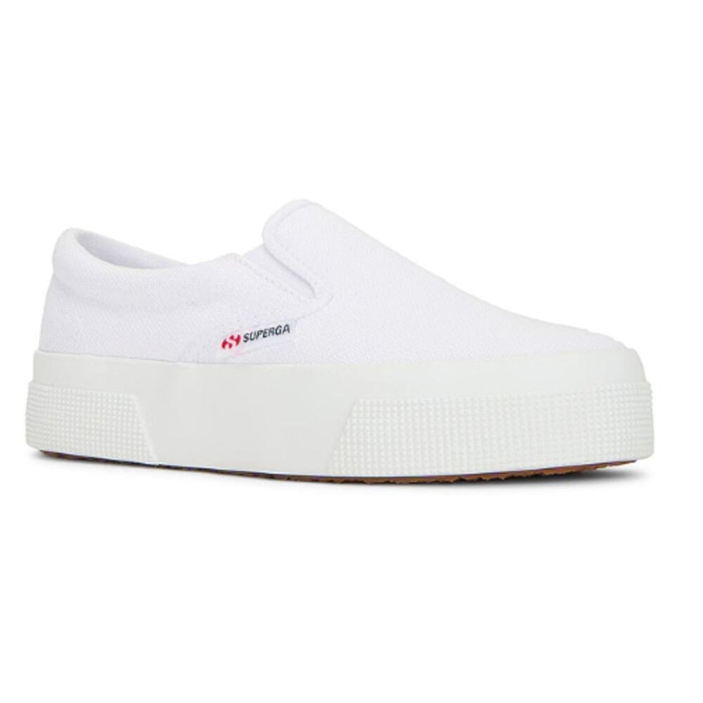 Superga 2740 Mid Platform Slip On Sneaker in White Size 7.5