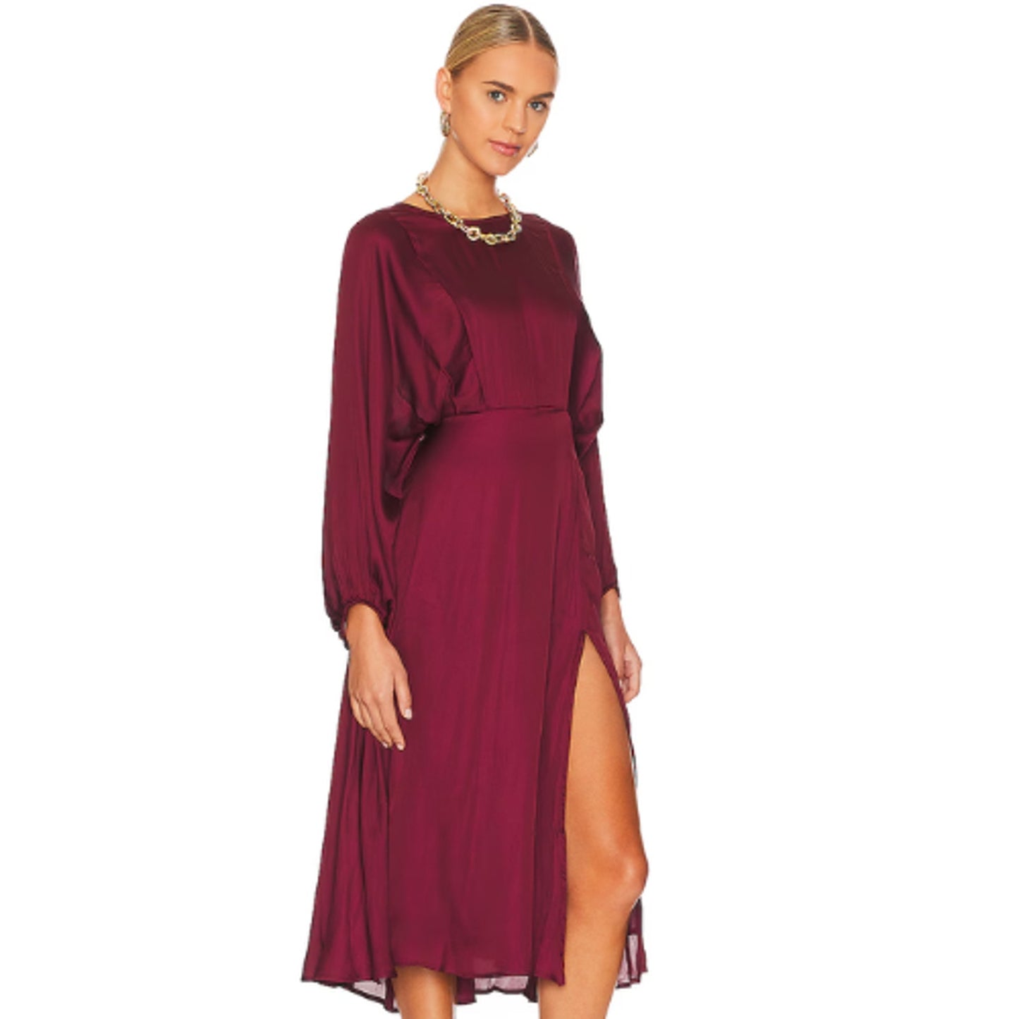 ASTR the Label Marin Dress in Wine NWT Size M