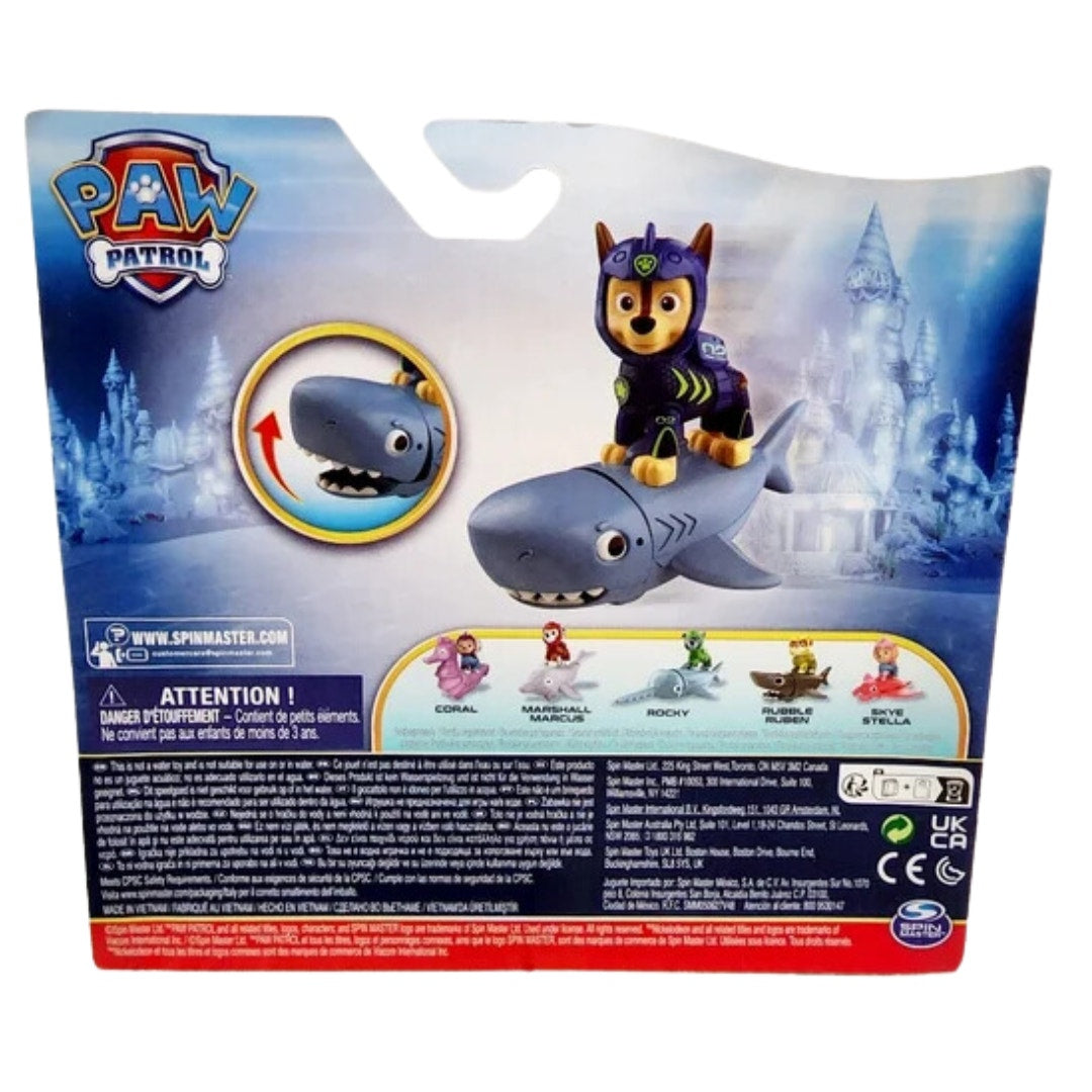 Paw Patrol Chase and Shark Playset Brand New Great for Gift Giving