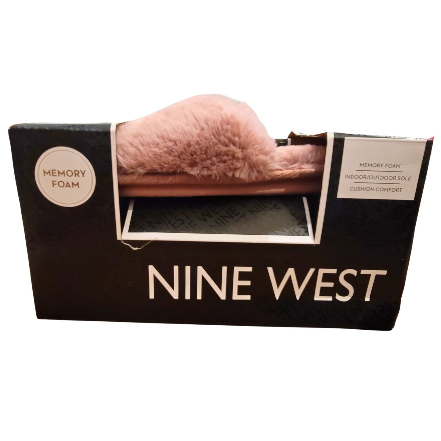 Nine West Memory Foam Indoor/Outdoor Cushion Comfort Slippers NWT Medium