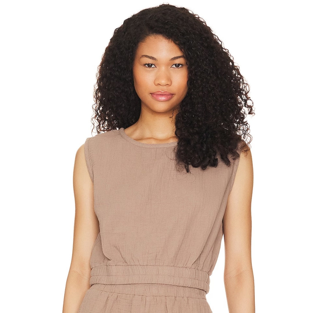 Bobi Elastic Crop Top in Hazelnut NWT Size Medium