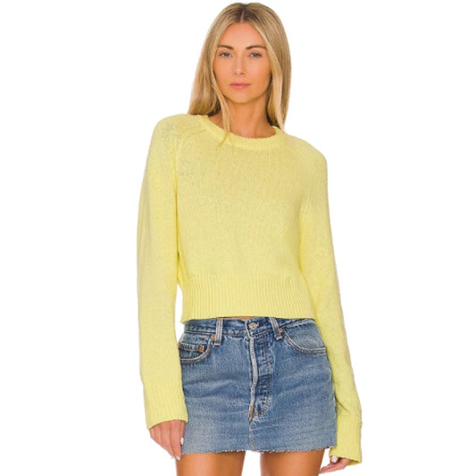 L'Academie Alcina Sweater in Citrus Yellow NWT Size Small