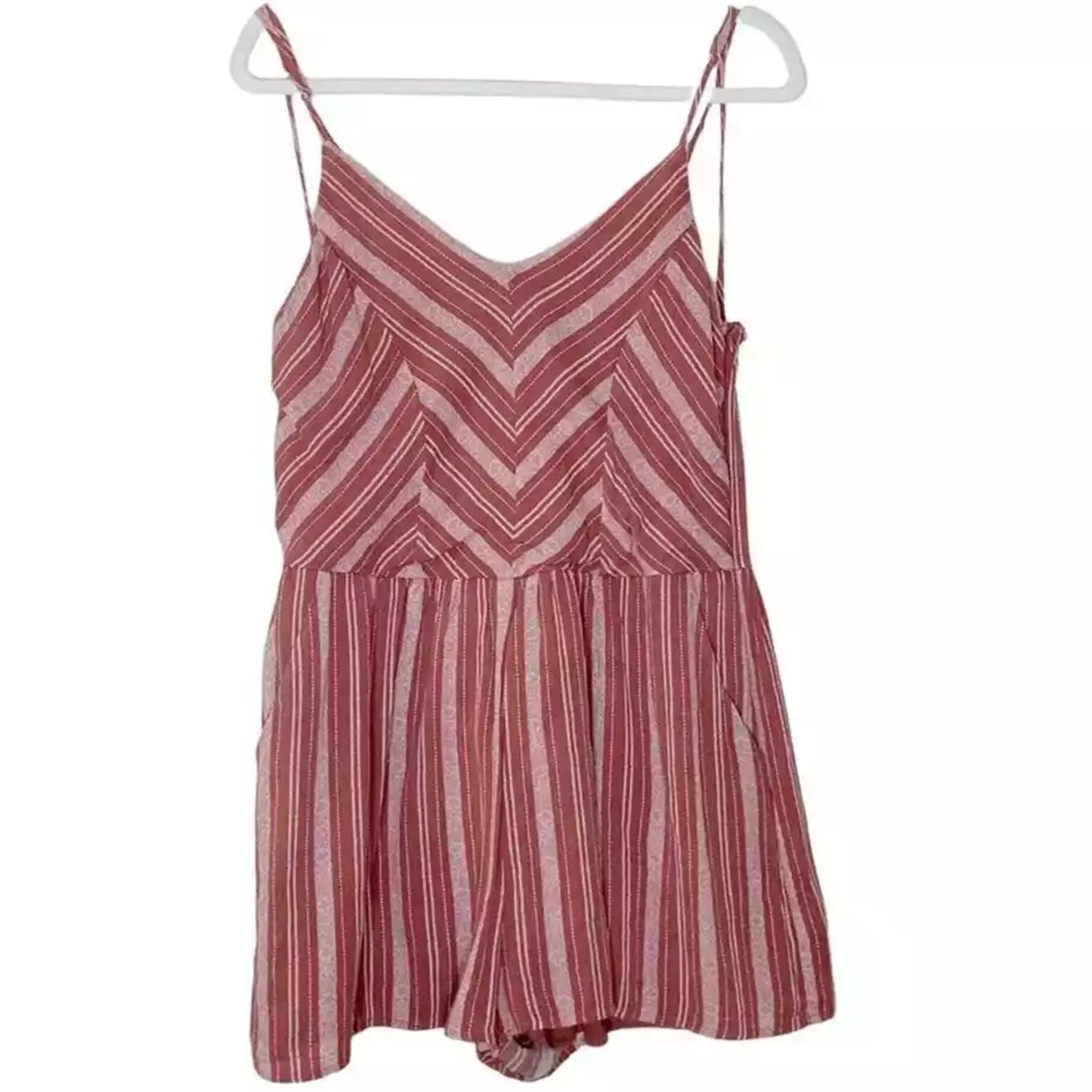 One Clothing x Anthropologie Red & White Romper NWT Size Small