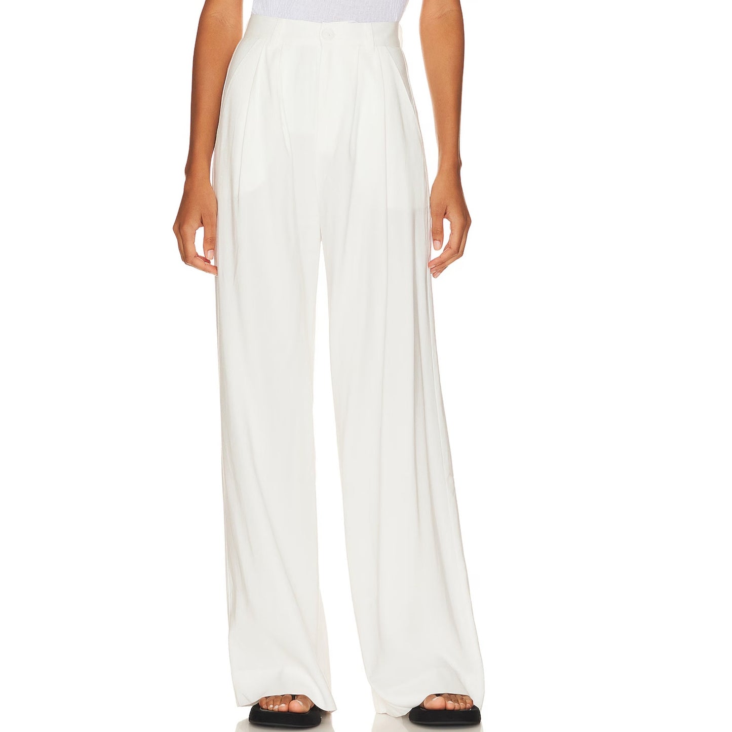 NONchalant Label Fabi Wide Leg Pant in White Size XS