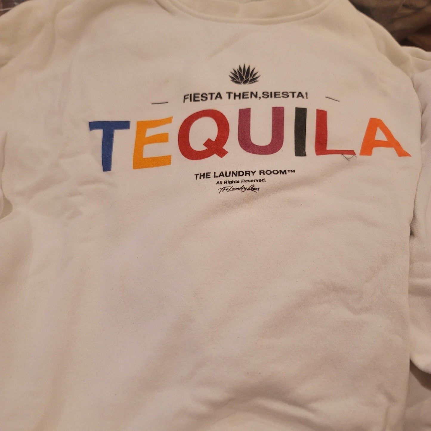 The Laundry Room Tequila Siesta Sweatshirt in White Size Small