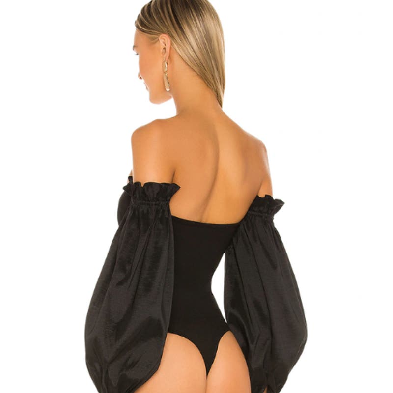 MAJORELLE Bliss Bodysuit in Black NWT Size XS