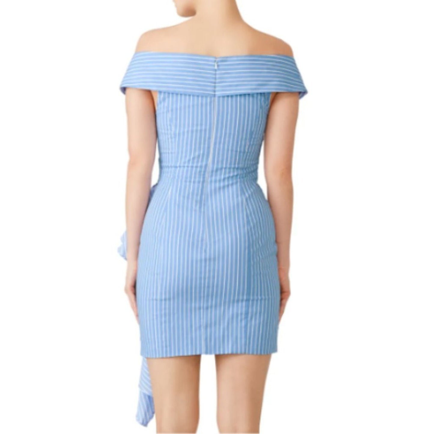 Fame and Partners The Ise Dress in Blue and White Stripe Size 0 US