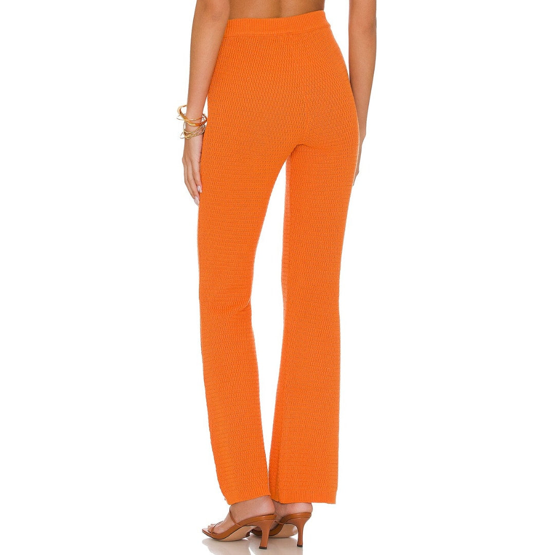 Lovers and Friends Devitta Knit Pant in Tangerine NWOT SIze Small