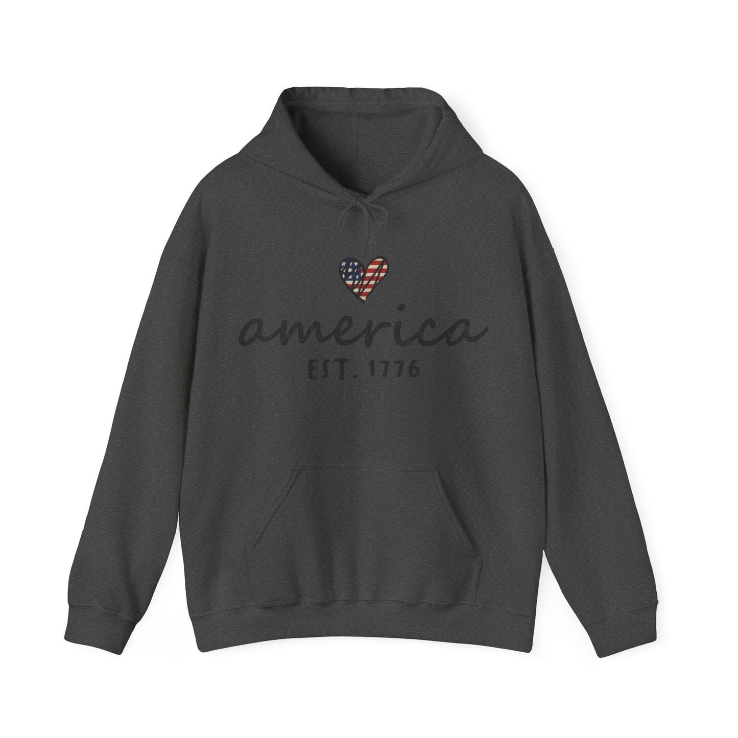 America Est 1776 Comfy Hoodie Sizes Small to 5XL