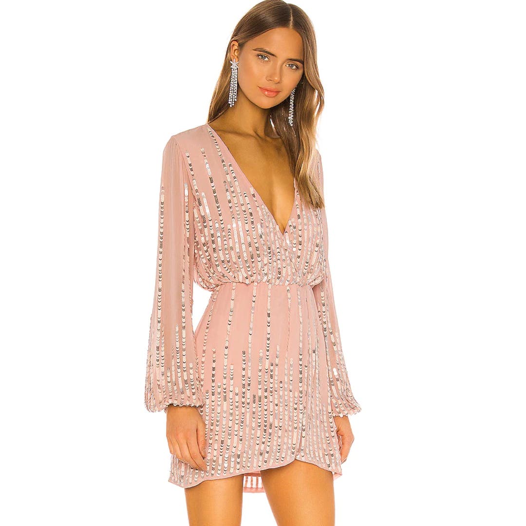 Lovers and Friends Poppy Mini Dress in Blush NWT Size Small