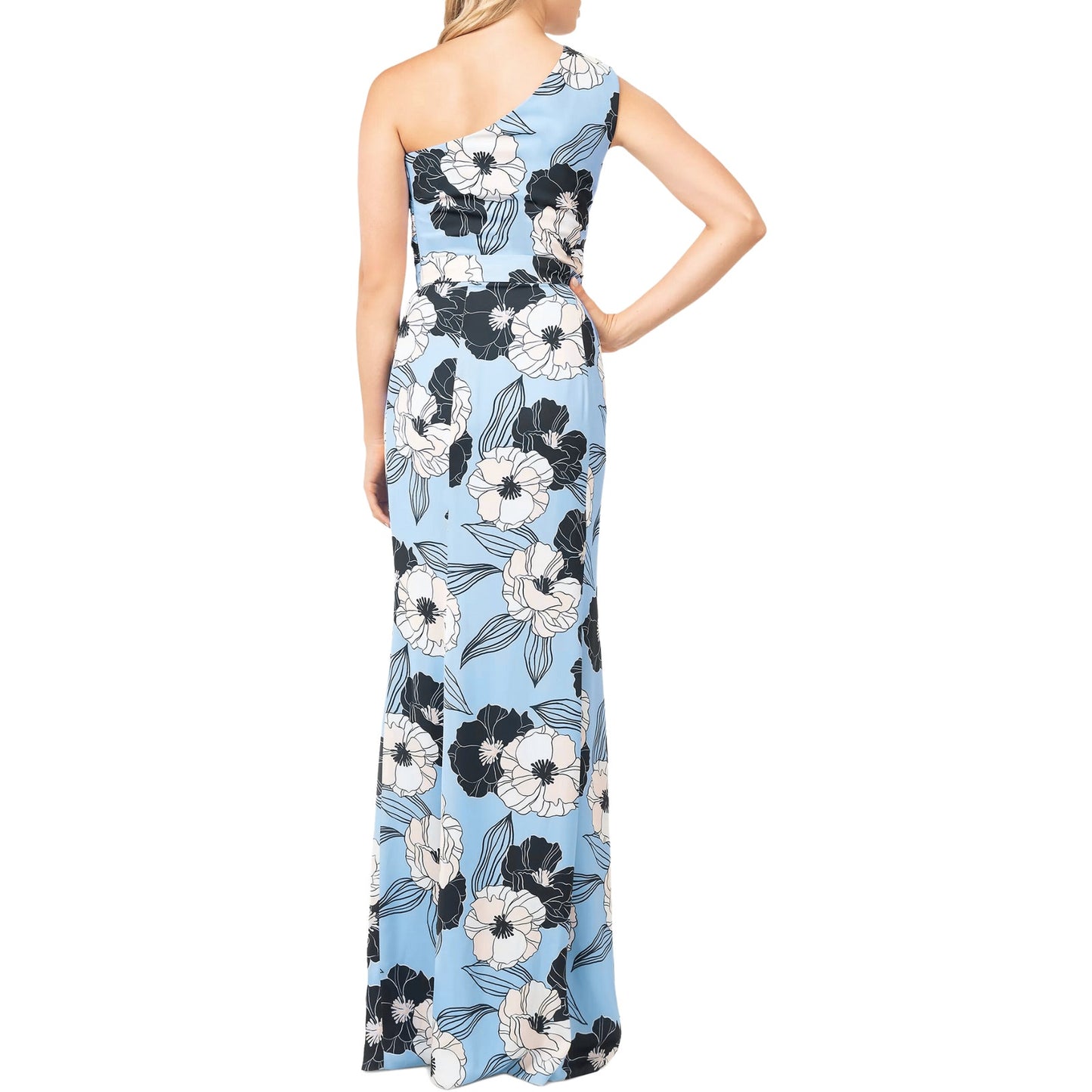 Dress The Population  Bella Floral One-Shoulder Maxi Dress New Small