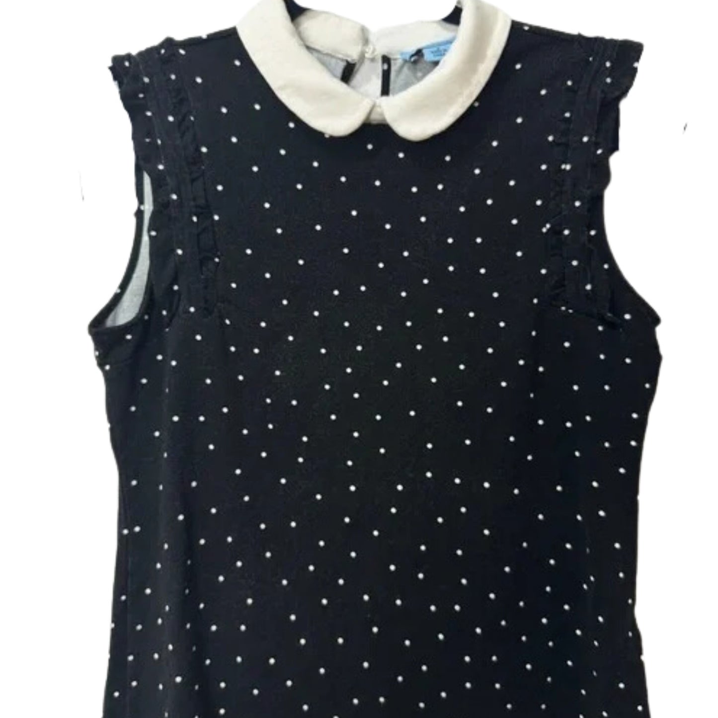 Cece Women Small Black White Polka Dot Blouse NWT Size Large