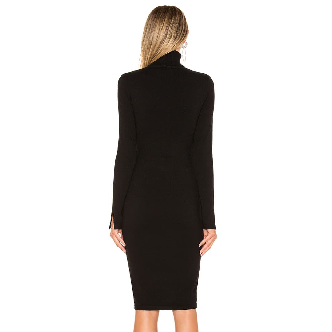 Lovers & Friends Vik Turtleneck Dress in Black NWT Size XS