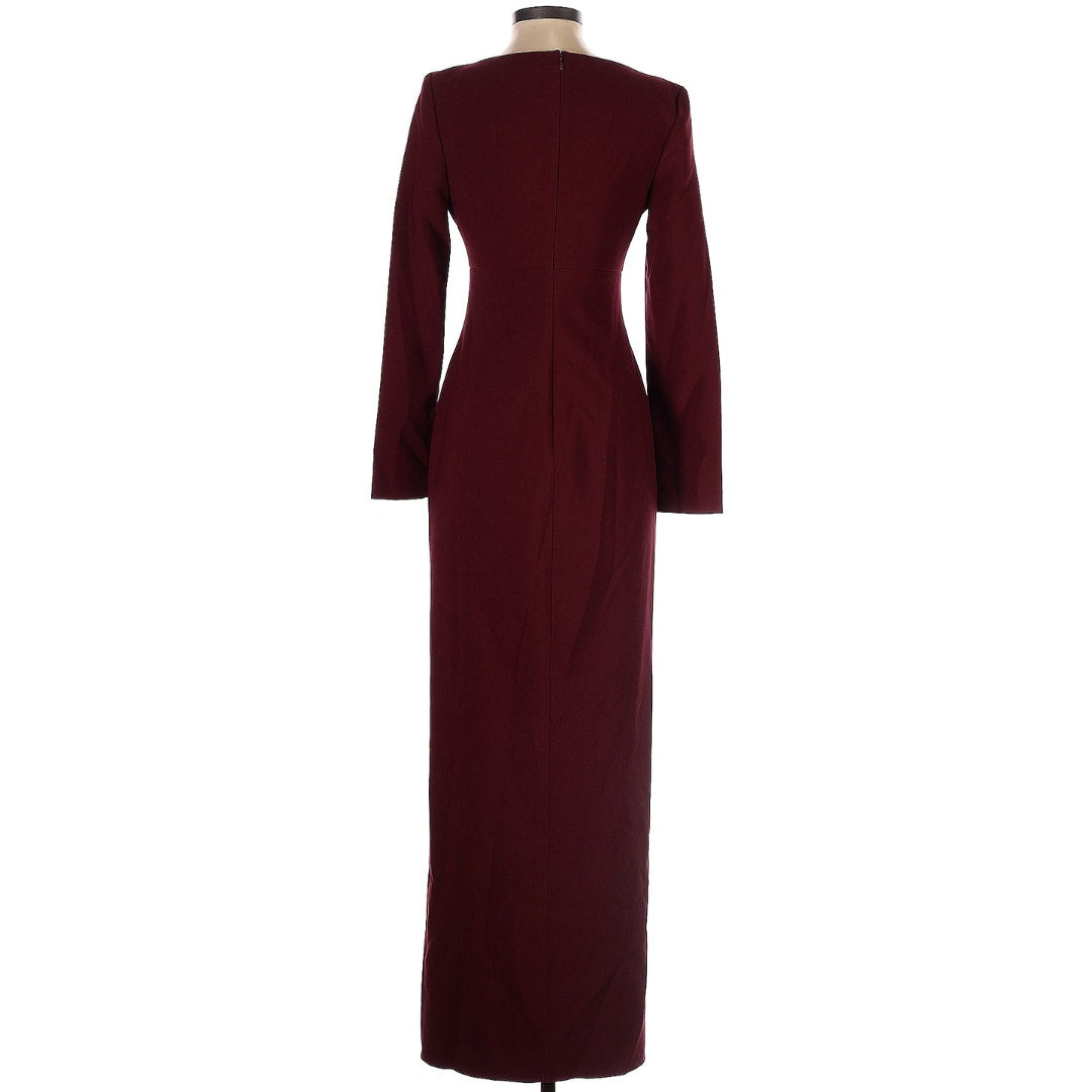 LIKELY Rhubarb Leandra Gown in Maroon EUC Size 14