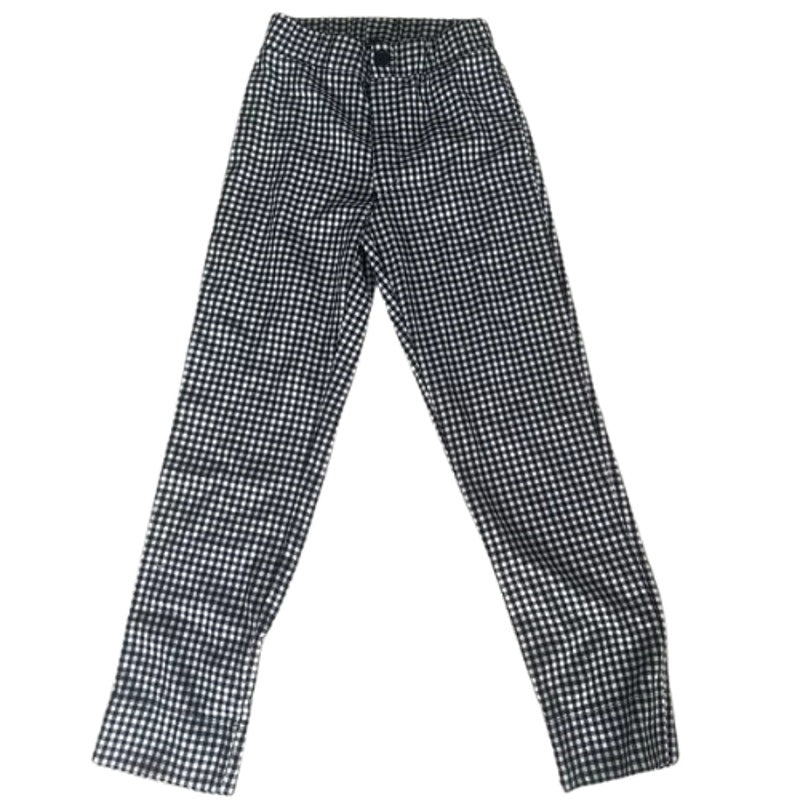 Lunca Chix Black and White Checkerboard Ankle Pants Size Small