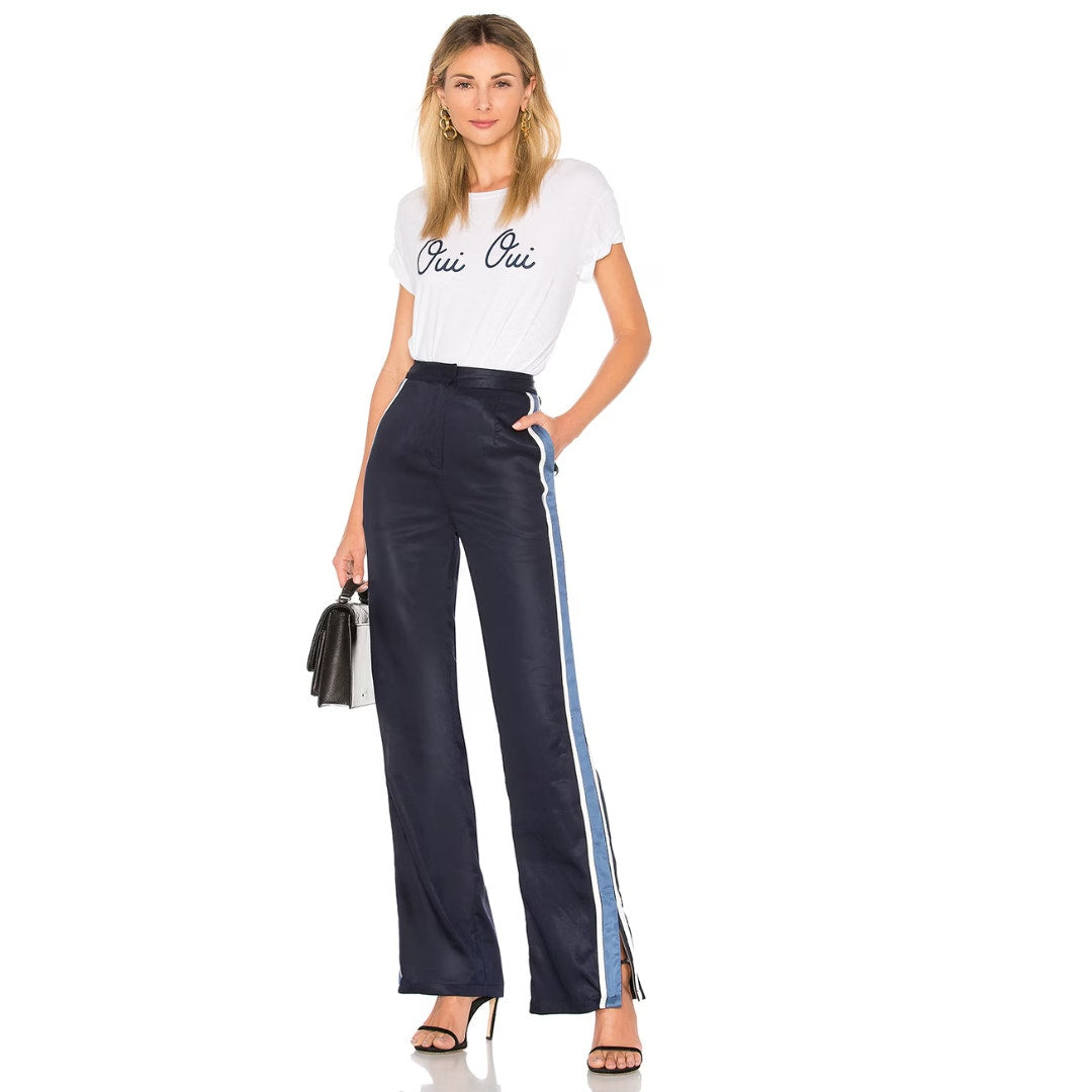 House Of Harlow 1960 x REVOLVE Slim Leg Pant in Navy Combo