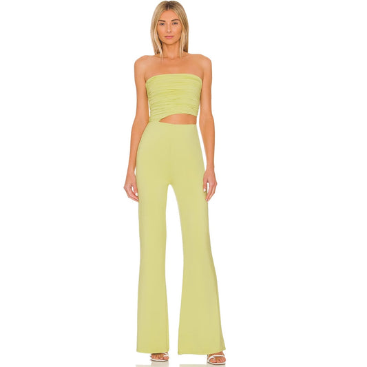 House of Harlow 1960 x REVOLVE Sosa Jumpsuit in Lime NWT Size XS