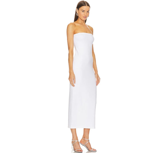 Victor Glemaud Strapless Midi Dress in White NWT Size Medium