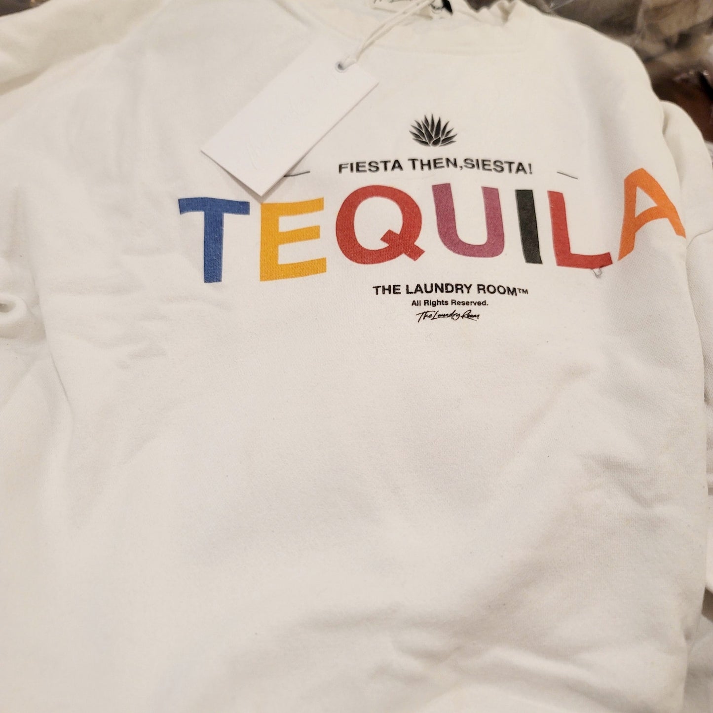 The Laundry Room Tequila Siesta Sweatshirt in White Size Small