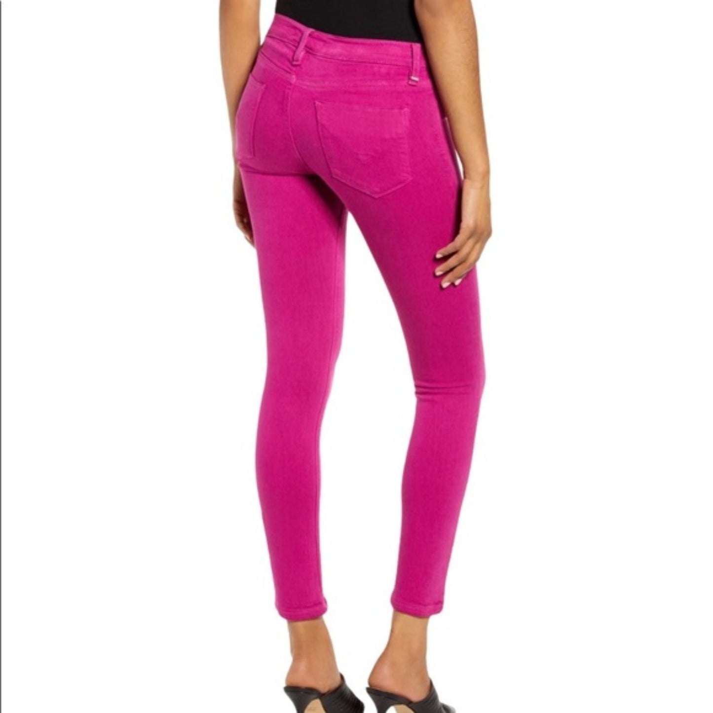 Hudson Nico Ankle Skinny Jean in Barbie Pink Size 25