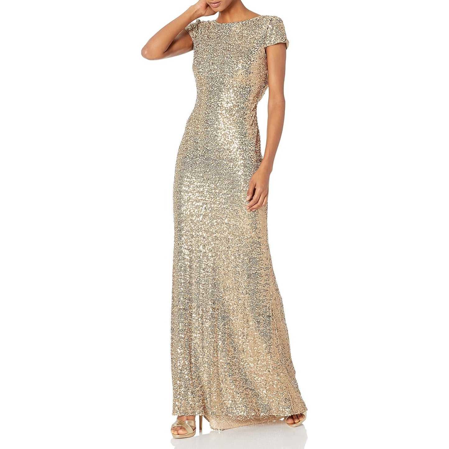 Badgley Mischka Night at the Oscars Gown in Gold Size 2