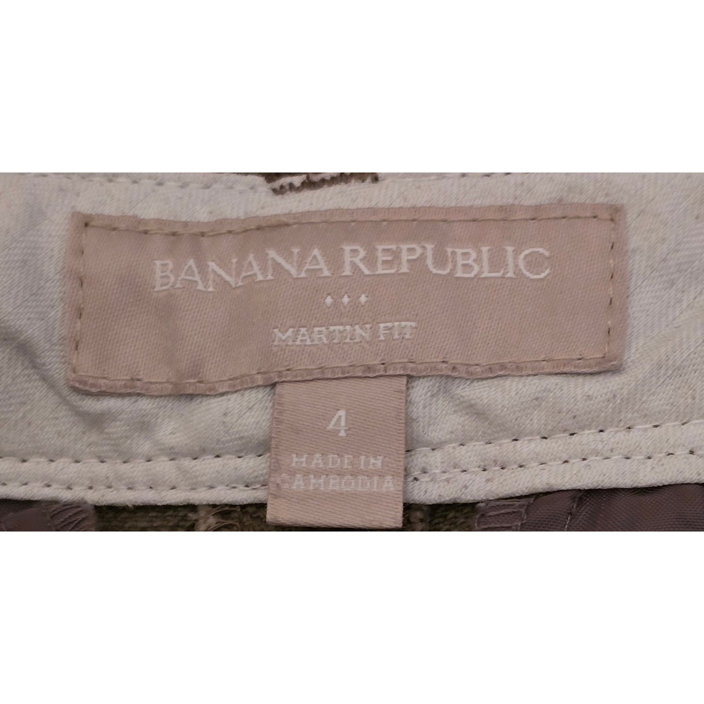 Banana Republic The Martin Fit Chambray Cropped Pant in Spiced Olive 4