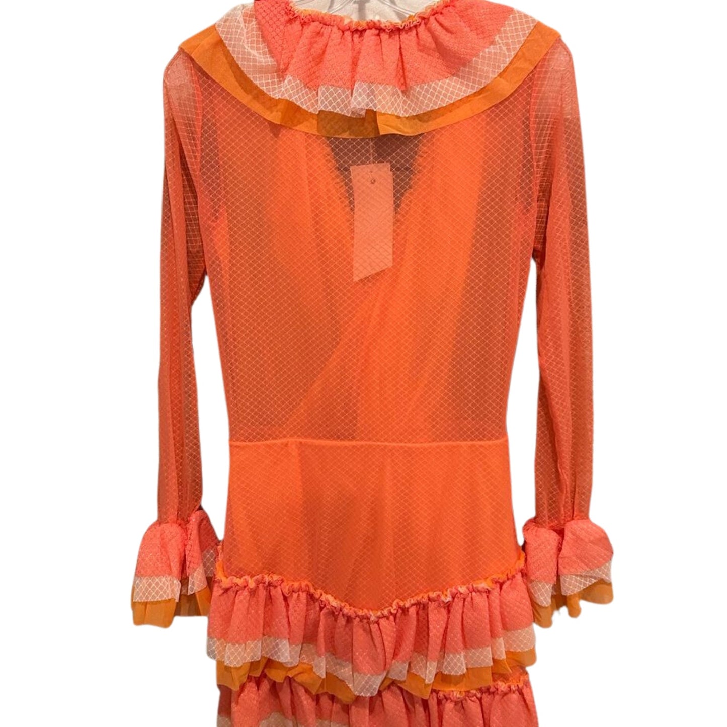 HAH Hot-As-Hell Orange Ruffle Dress from Free People NWT Size Large