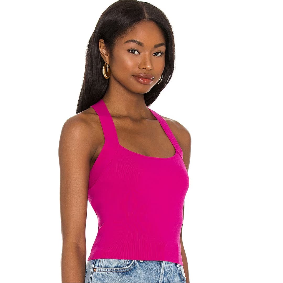 NBD Tia Tie Back Top in Fuschia NWT Size Small