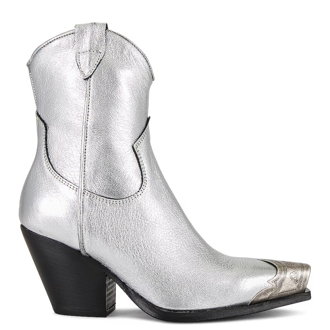 Free People Brayden Western Boot in Pewter Size 38 (size 8 US)