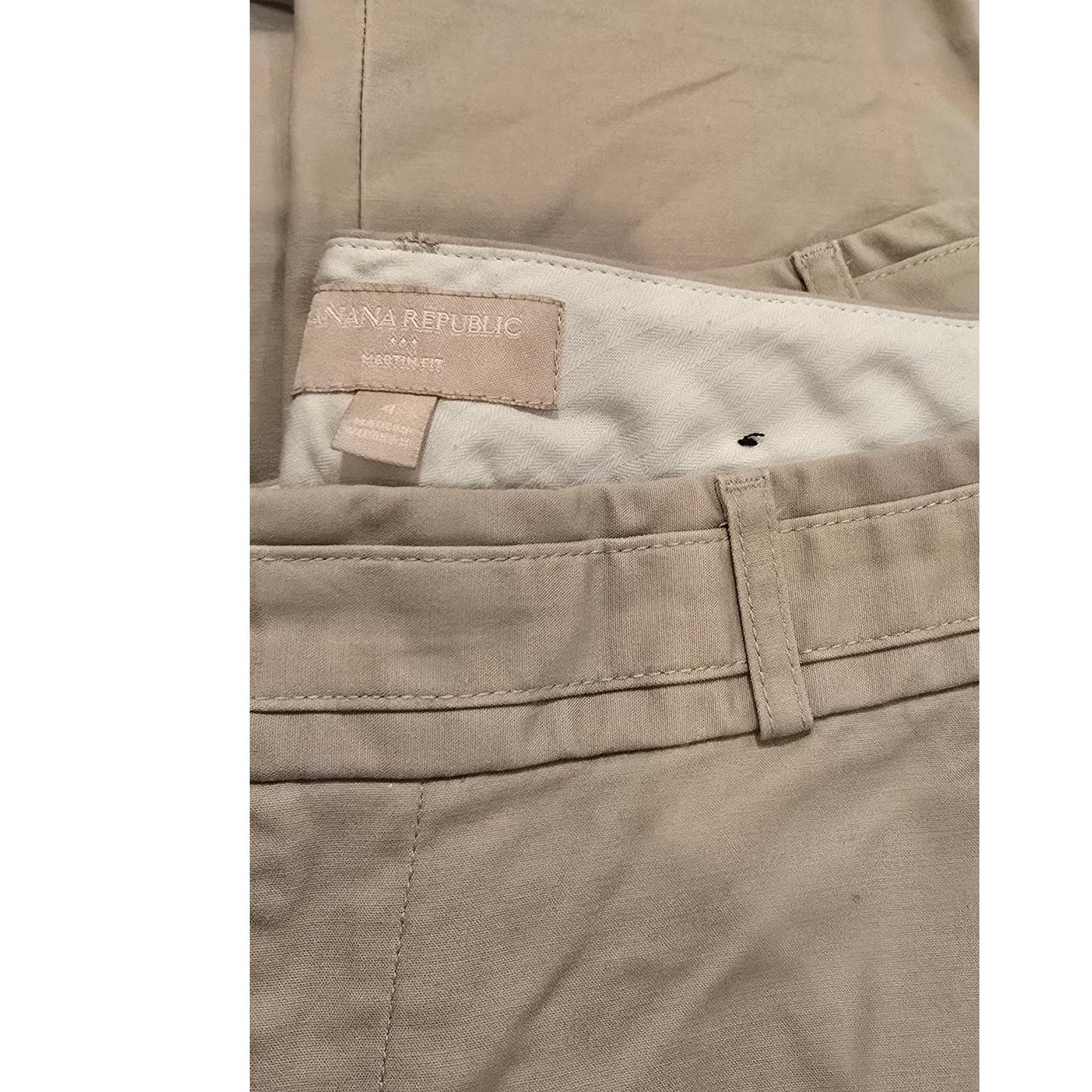 Banana Republic Martin Fit Pant in Khaki Size 4