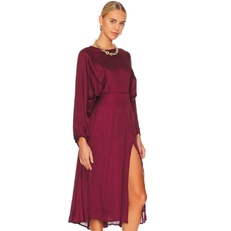 ASTR the Label Marin Dress in Wine NWT Size XS