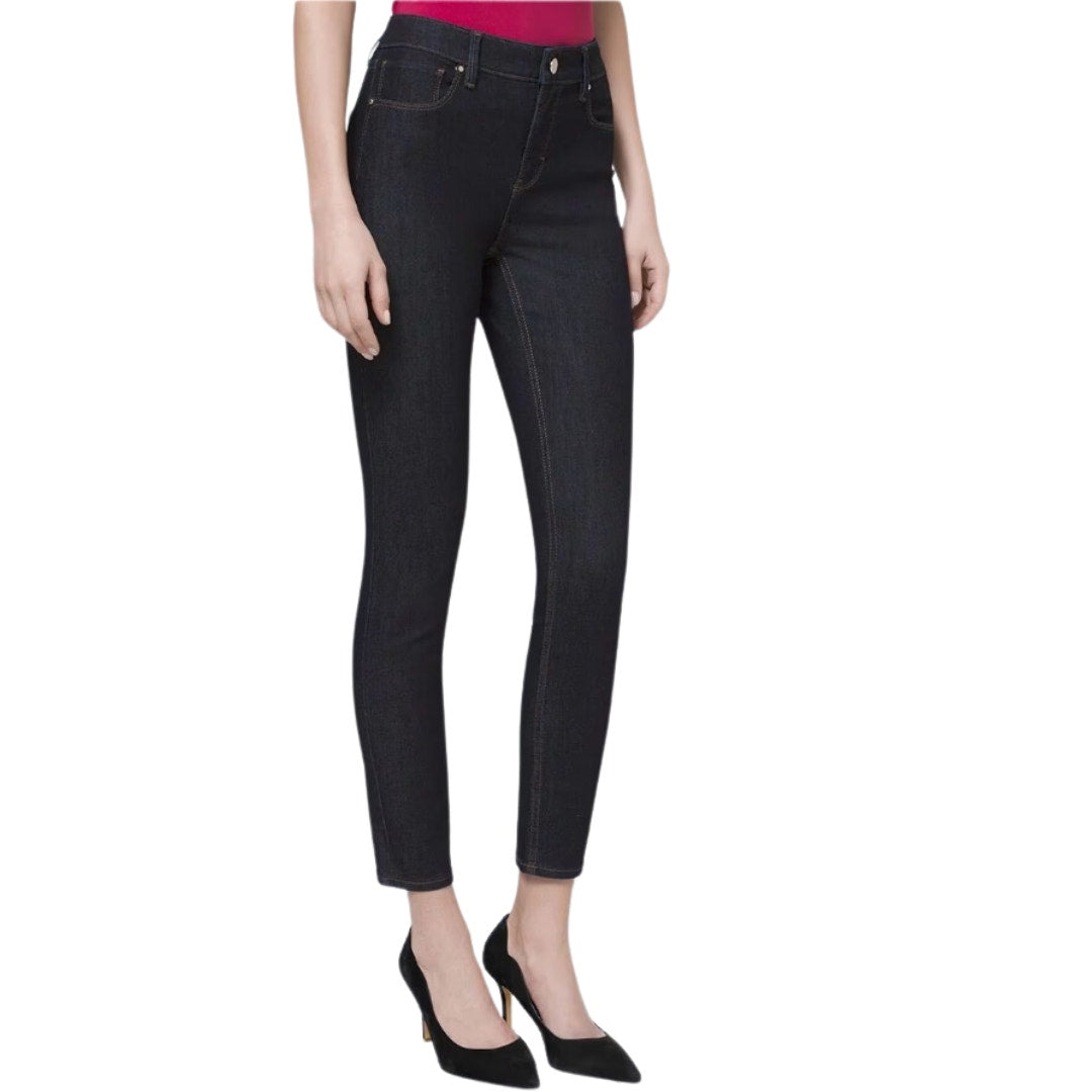 WHBM High-Rise Skinny Crop Jeans in Dark Blue NWT Size 0