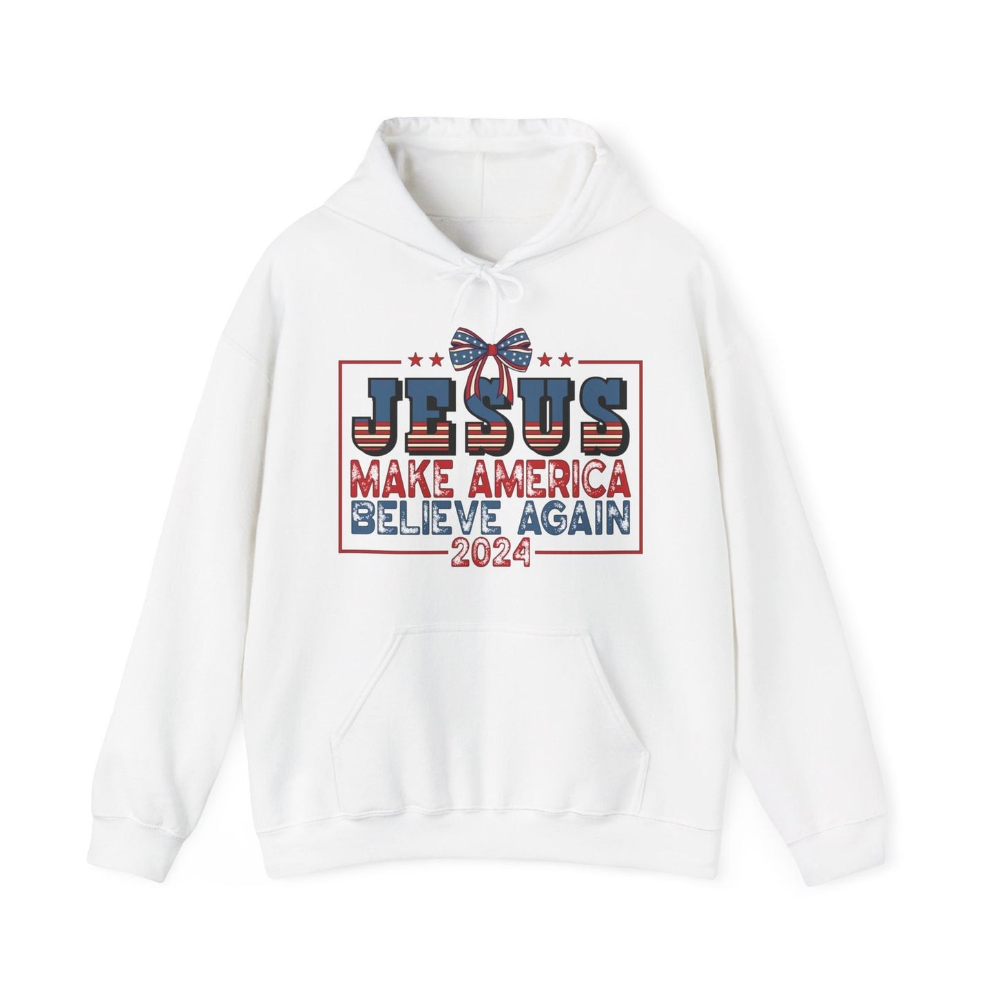 Jesus Make America Believe Again Comfy Hoodie Sizes Small to 5XL