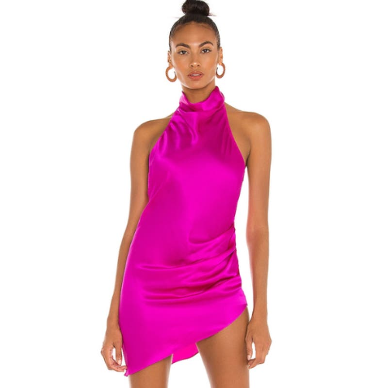 Amanda Uprichard Samba Dress in Dark Hot Pink Size XS