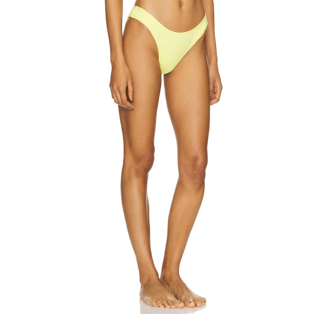 Camila Coelho Michelle Bikini Bottom in Soft Yellow NWOT Size Small