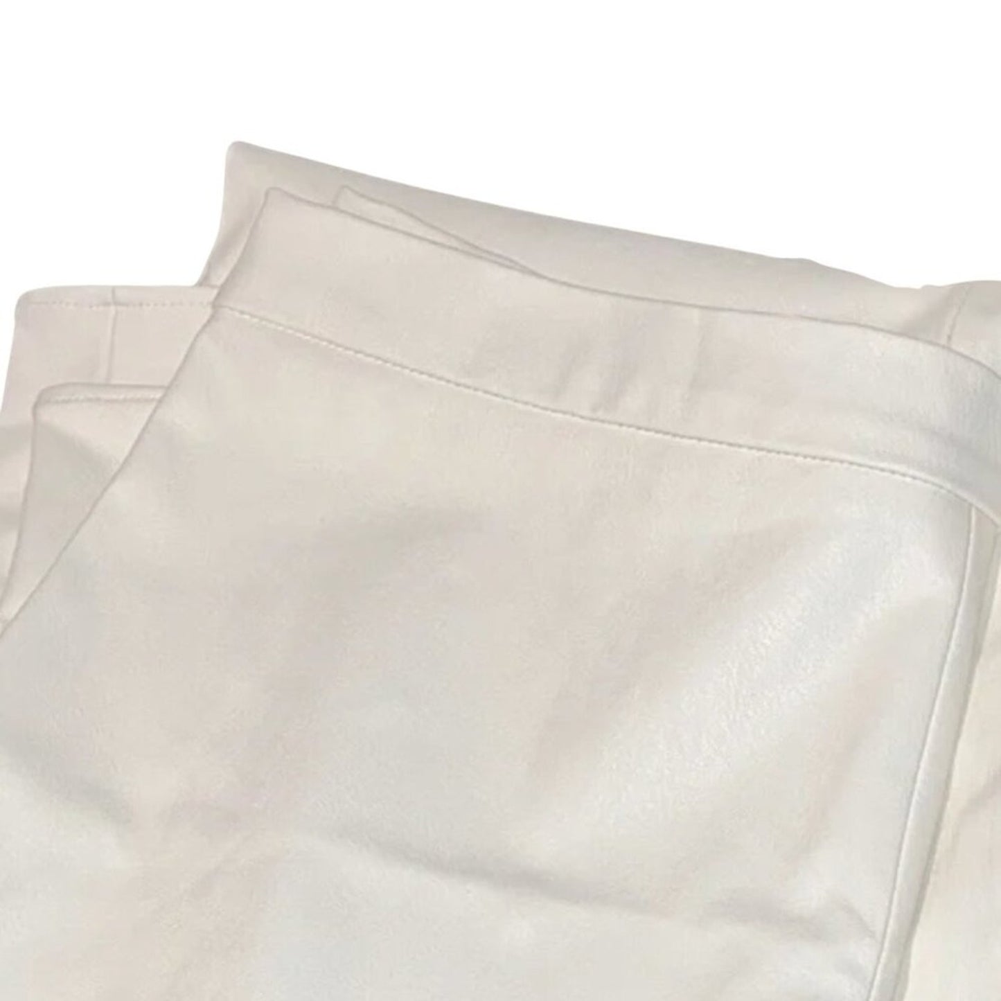 Amanda Uprichard Amina Leather Pants in Cream NWT Size Small