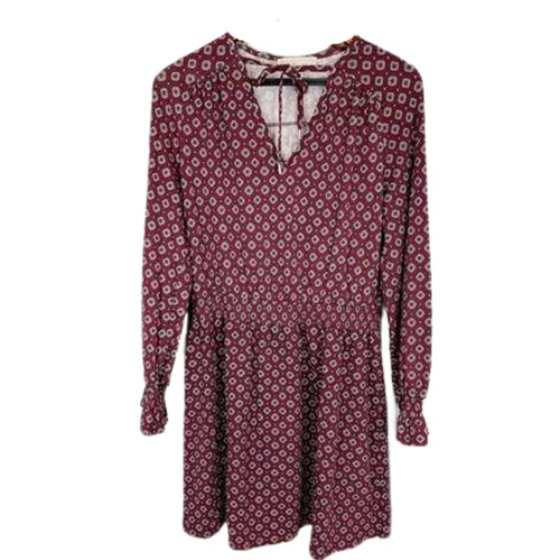 MICHAEL Michael Kors Women's Foulard Peasant Mini Dress NWT Size Med