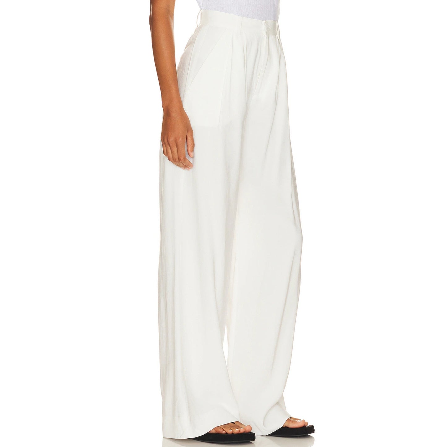 NONchalant Label Fabi Wide Leg Pant in White Size XS