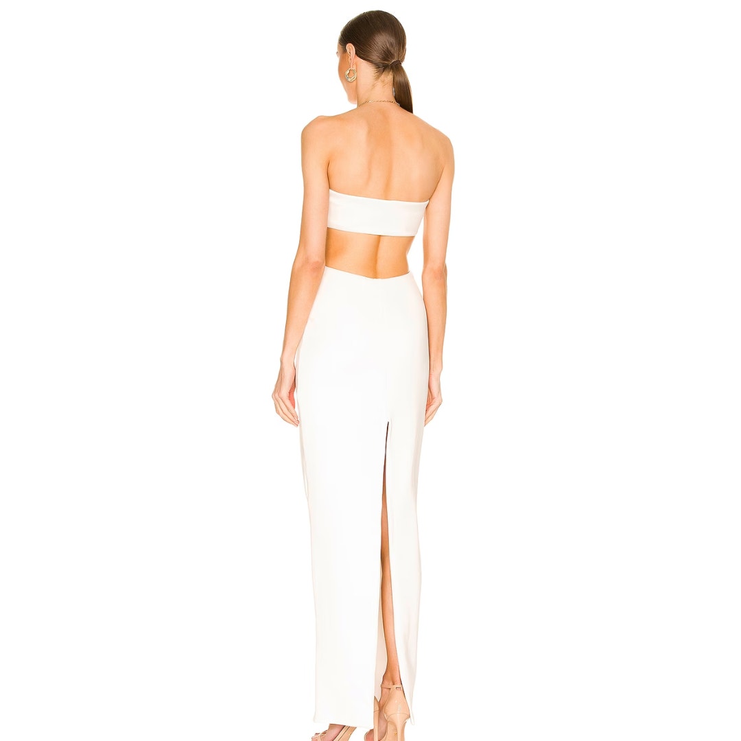 Natalie Rolt Carmen Gown in White NWT Size 1 (s)