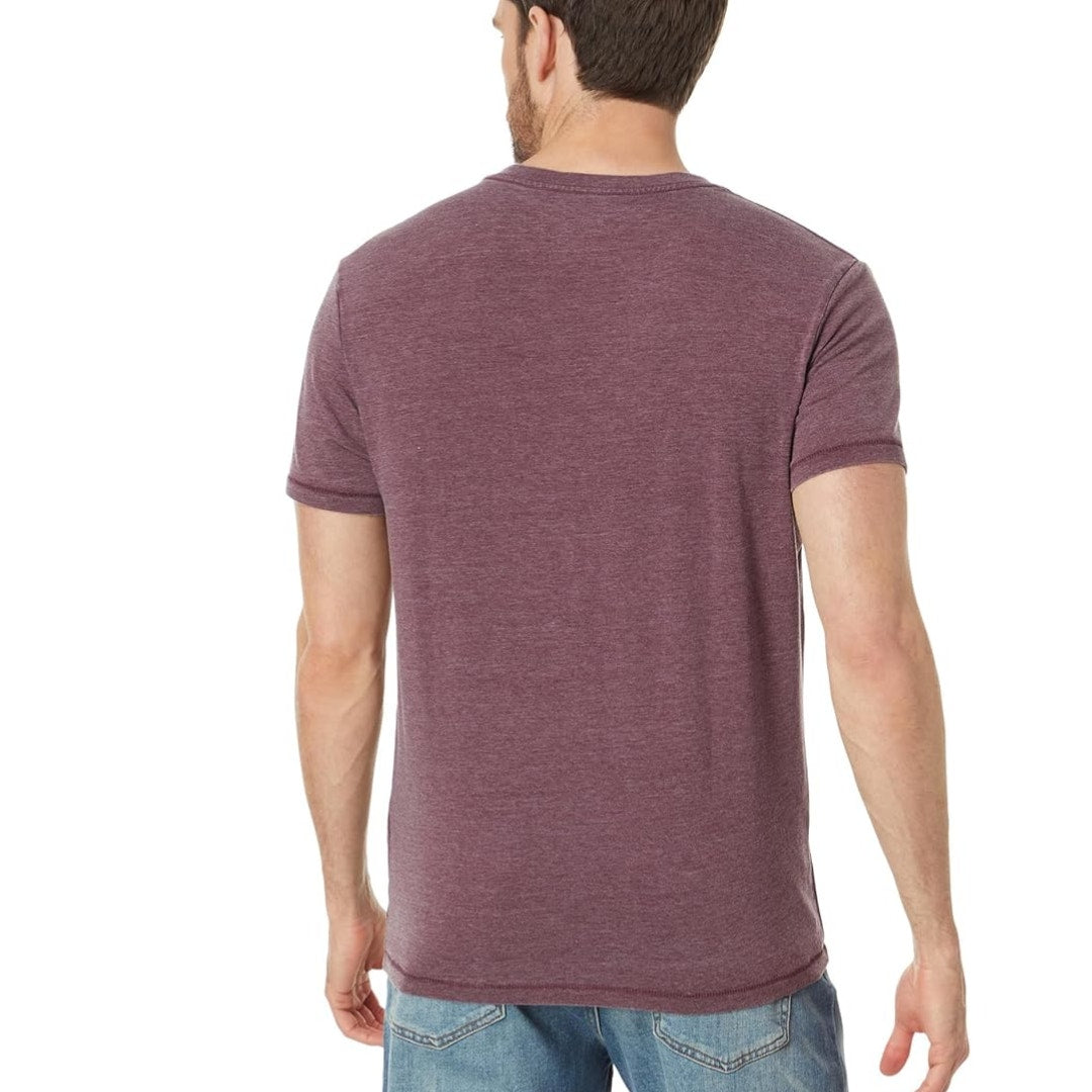 Banana Republic Premium Wash V-Neck Purple Heathered Size Large