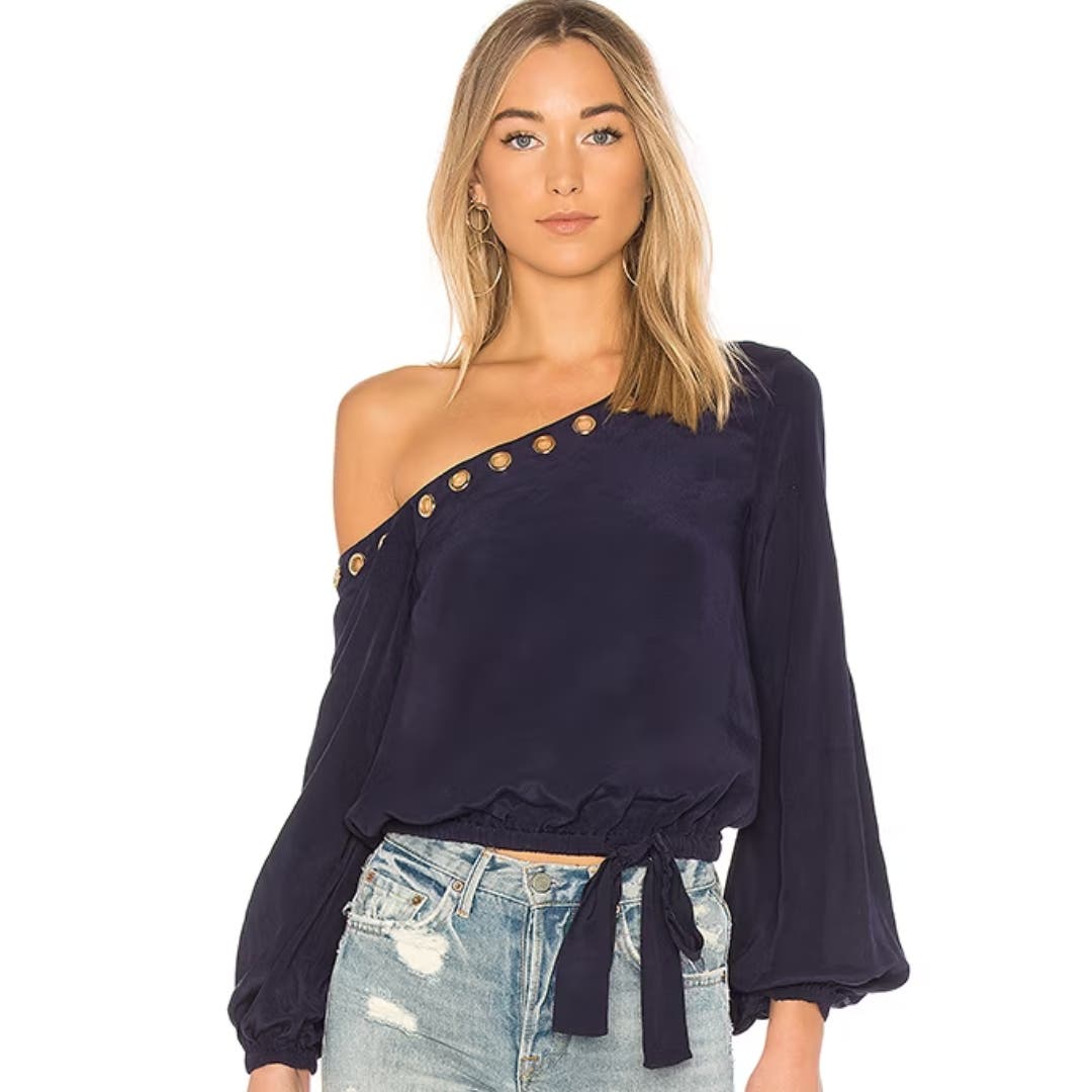 Lovers and Friends Alyssa Top in Navy Blue NWT Size Small