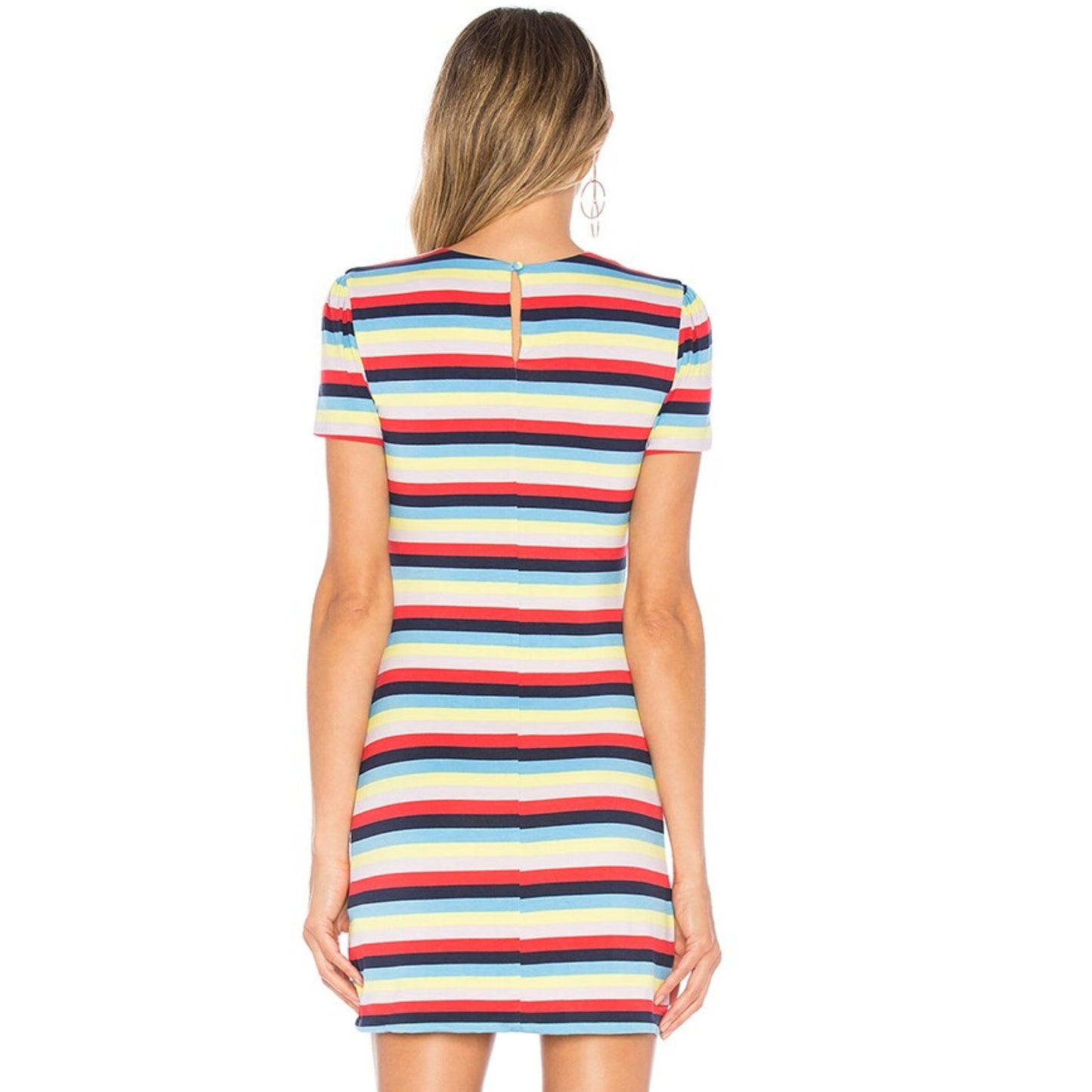 House of Harlow Delphine Mini Dress in Multi Stripe NWT Size Small