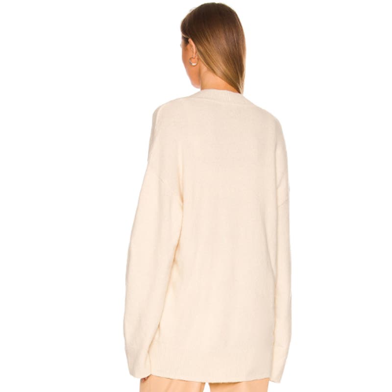 Camila Coelho Trista Oversized Cardigan in Ivory NWT Size Small