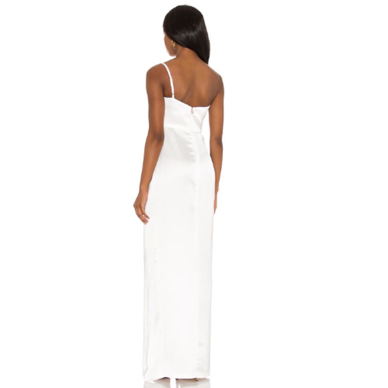 Nookie Grace One Shoulder Gown in Ivory NWT Size Large